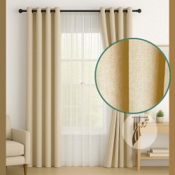 پرده پانچ گونی باف با نخ مخمل با ایستایی عالی