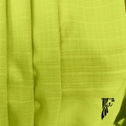پرده آماده پانچ, حریرکتان، سبز لیمویی روشن یا لایم گرین نئونی (neon lime green)