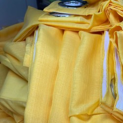 پرده آماده پانچ, حریرکتان، زرد خردلی روشن یا زرد طلایی گرم (mustard yellow / golden mustard)