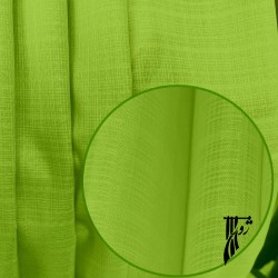 پرده آماده پانچ, حریرکتان، سبز لیمویی نئونی روشن یا لایم گرین شفاف (neon lime green / bright chartreuse green) هست – خیلی زنده،